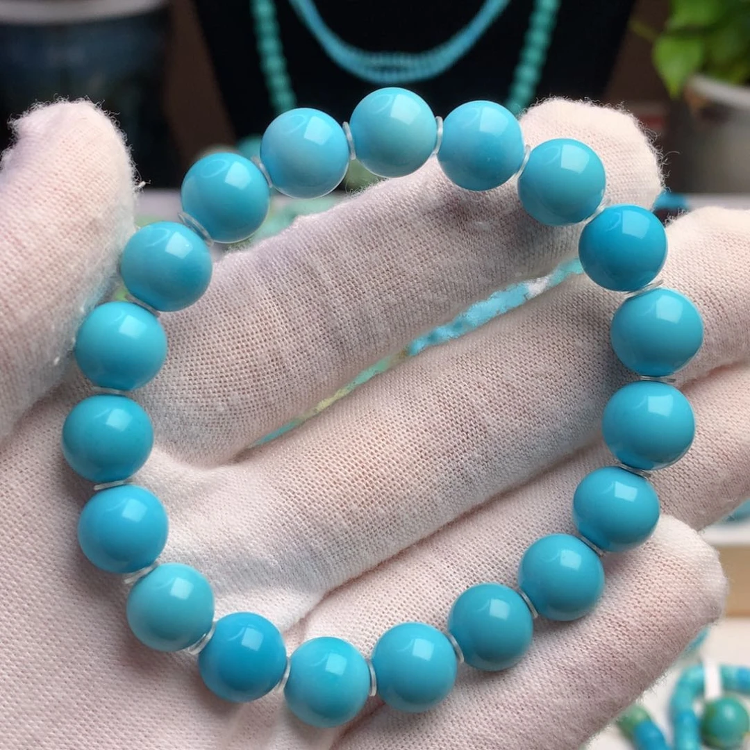 未镶嵌绿松石珠宝奇石9.5毫米