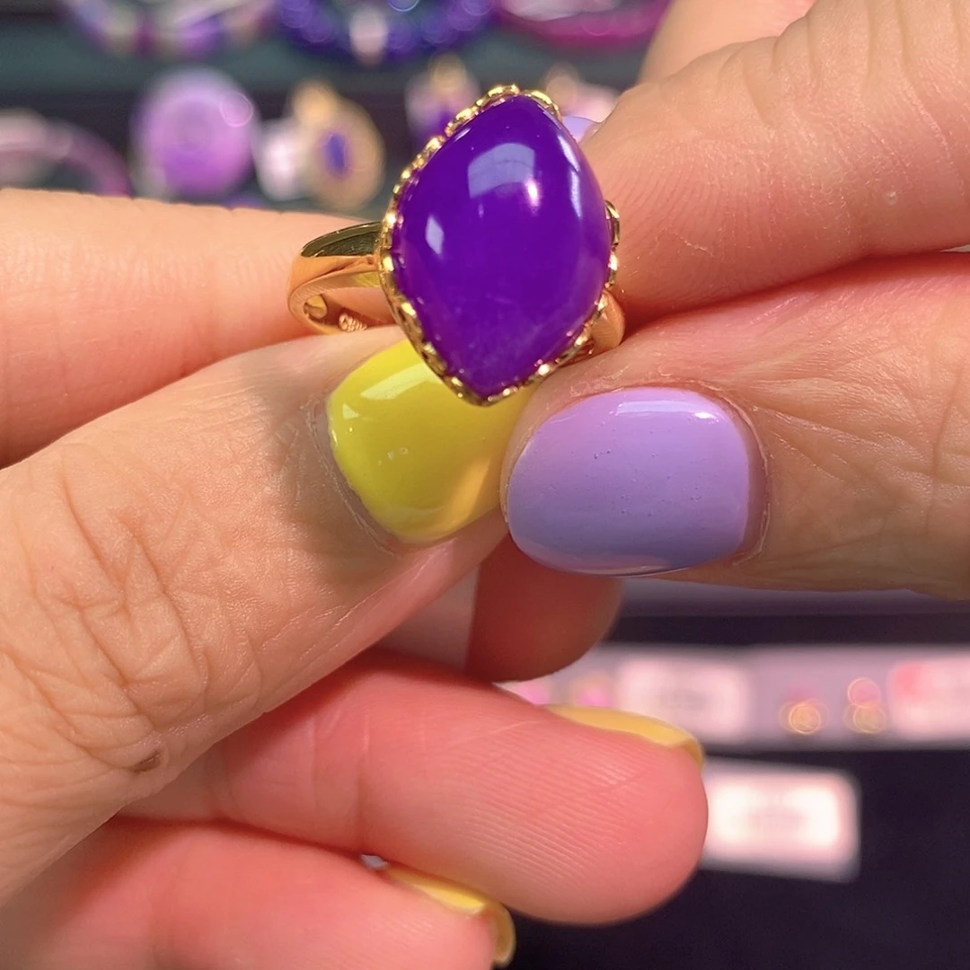 苏纪石（舒俱来）18K金镶嵌戒指