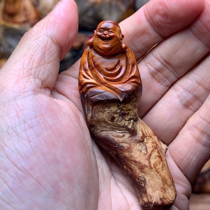 柏木（崖柏）崖柏陈化料手把件