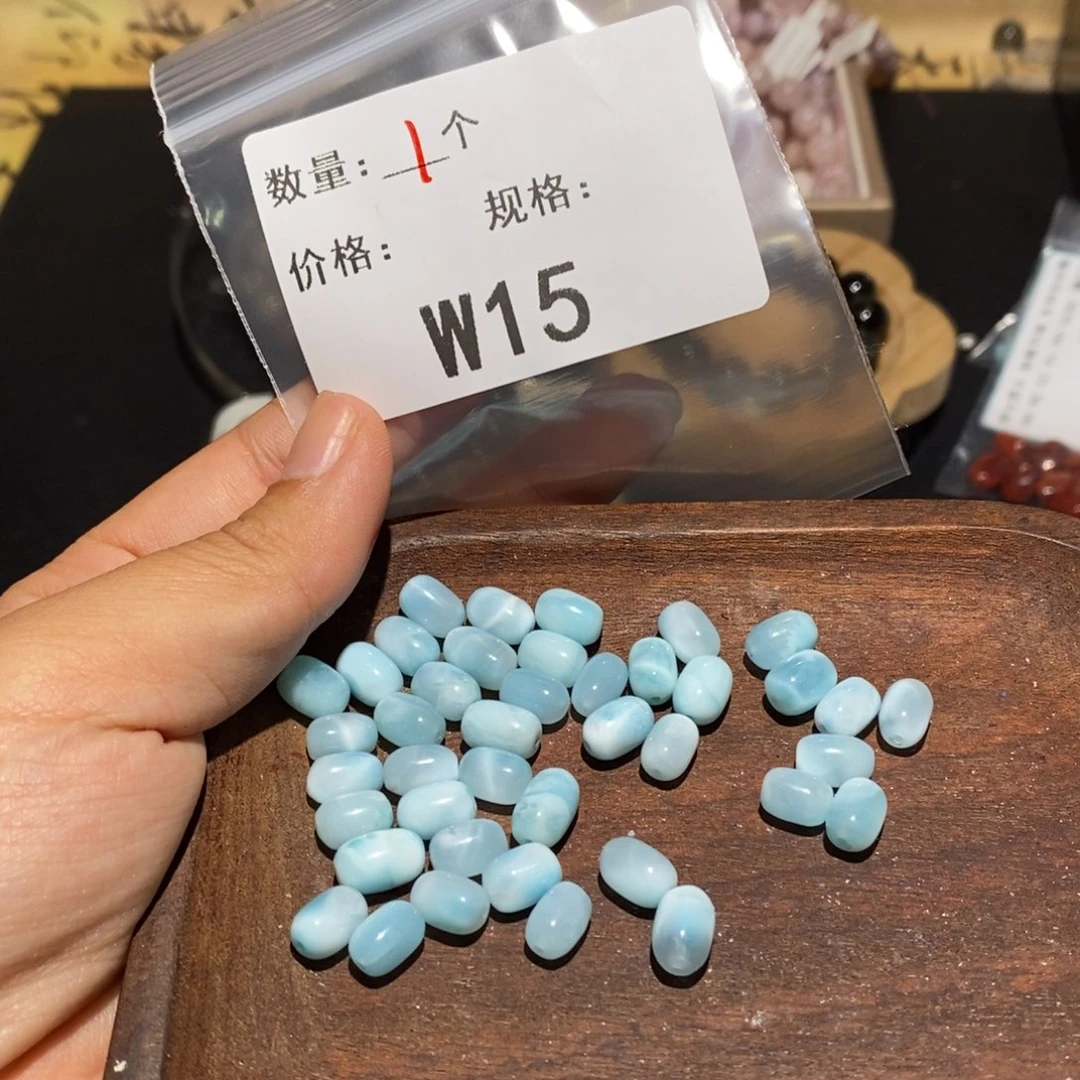 针钠钙石（海纹石）未镶嵌颈饰多样化大小不一发1个15
