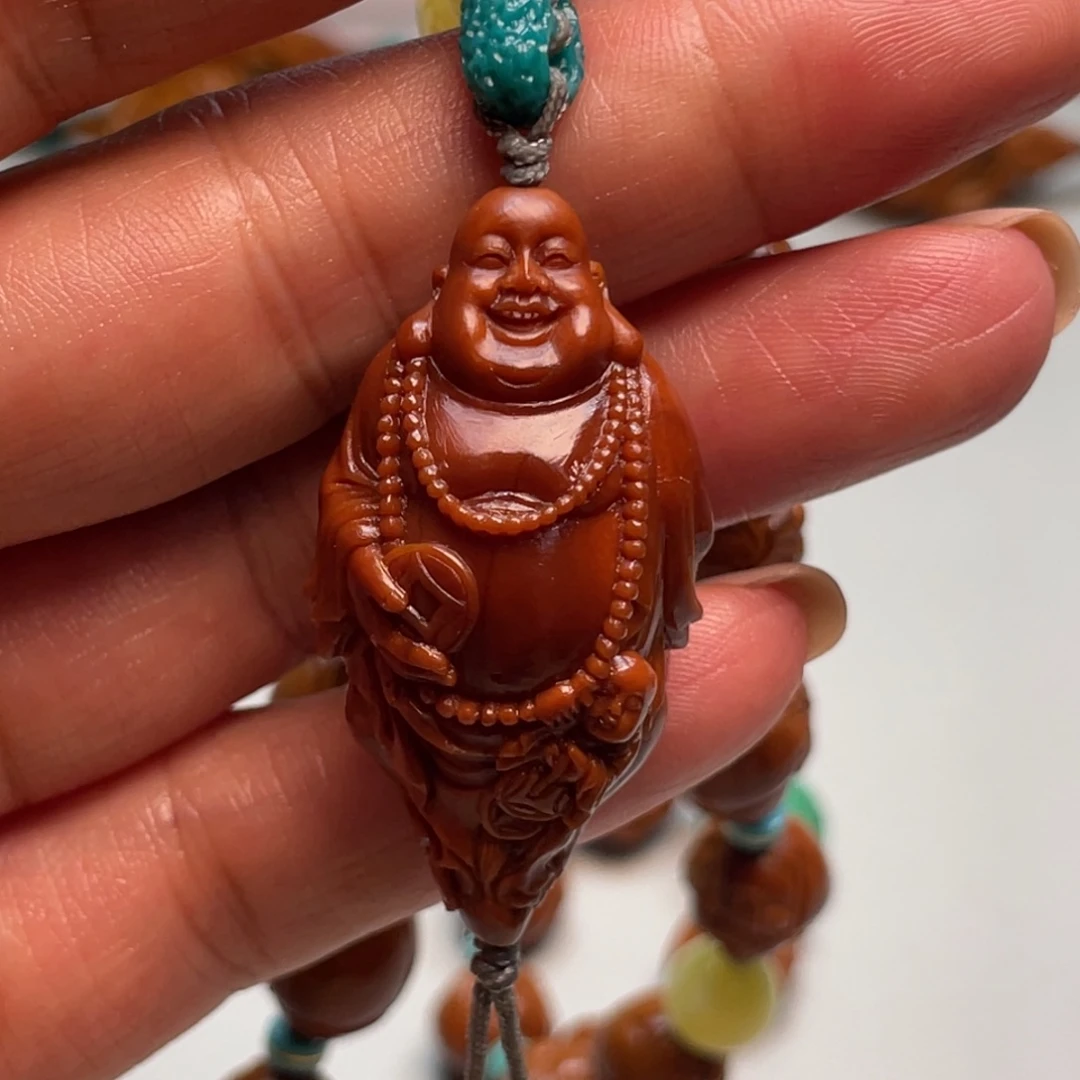 吊坠橄榄核童子弥勒