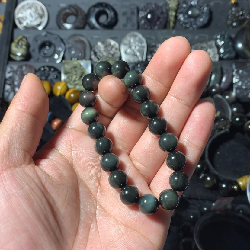 【闪购商品】黑曜岩珠宝奇石未镶嵌一***虫