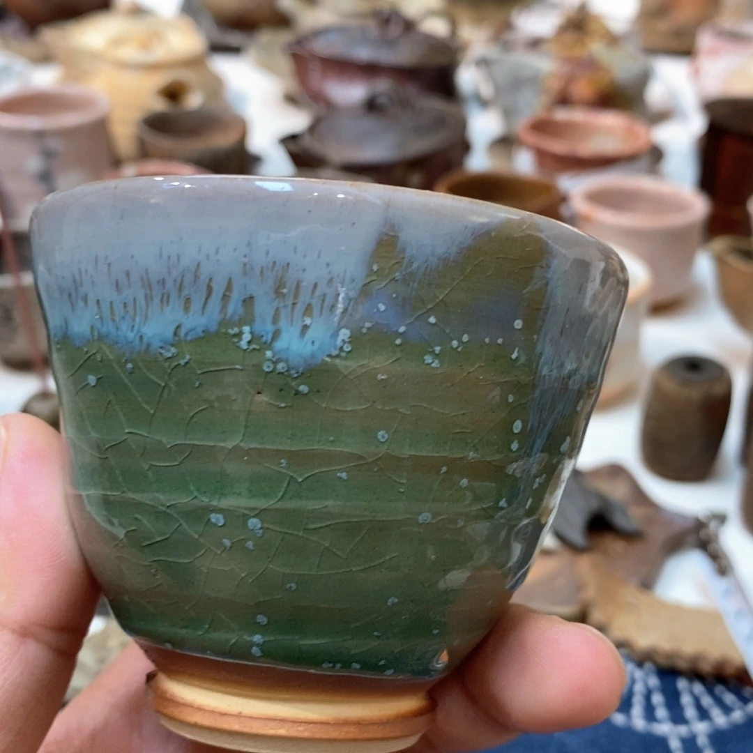 柴烧侘寂粗陶茶具