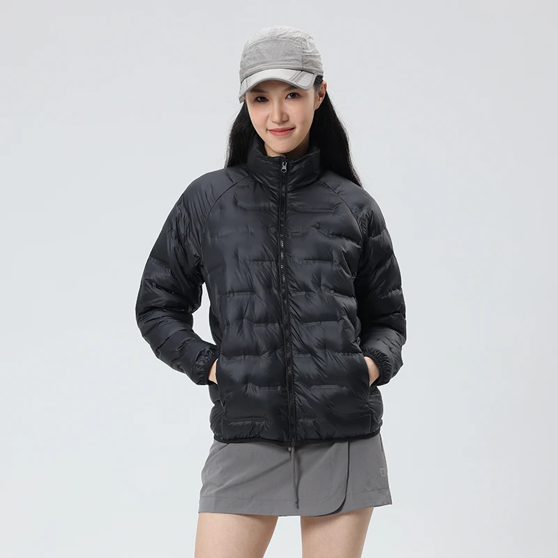 冬款轻薄羽绒服短款2025新款秋冬季户外休闲连帽鸭绒外套