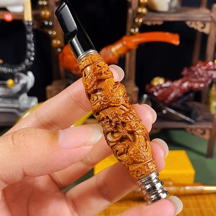 高端定制金丝楠烟嘴