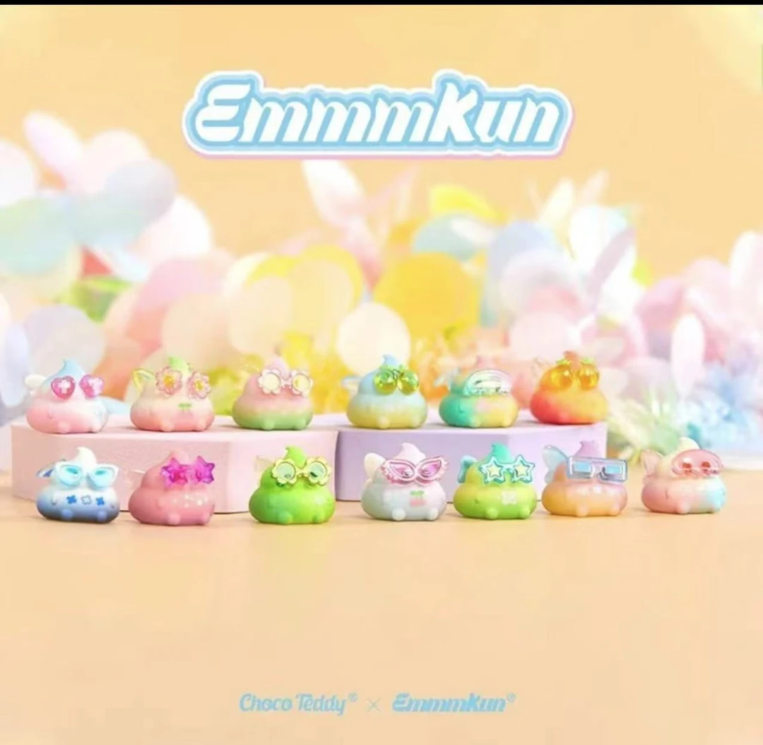 （代拆) Emmm眼碌碌5代粑粑系列可爱萌粒潮玩盲盒