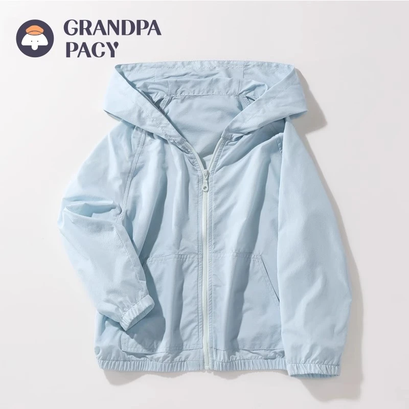 帕西爷爷儿童防晒衣宝宝皮肤衣女童空调服男童防紫外线夏季外套