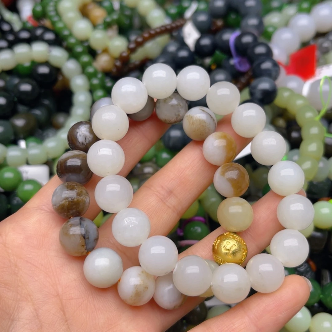 和田玉未镶嵌手链