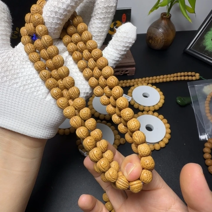 嘘****手串桃核精品野生桃核手串