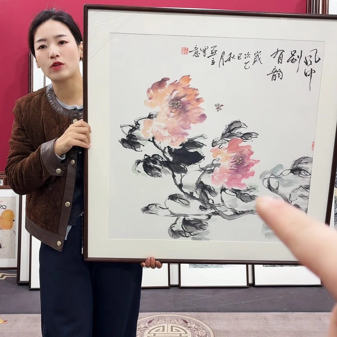 国画手绘作品80-80尺寸