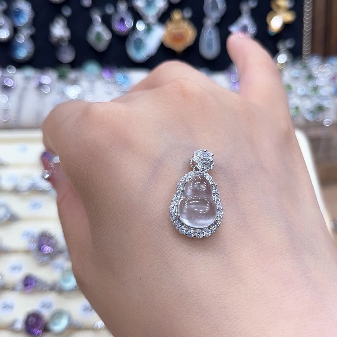 岫玉银S925镶嵌手链来****葵戒指