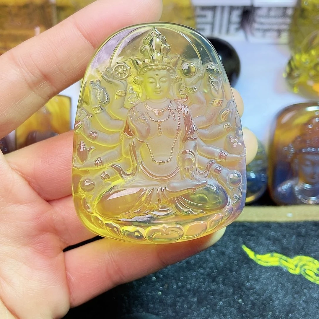 琥珀颈饰未镶嵌野****?千手观音