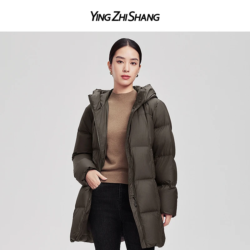 赢智尚2024新款布朗棕色短款羽绒服外套女保暖舒适ZR00117