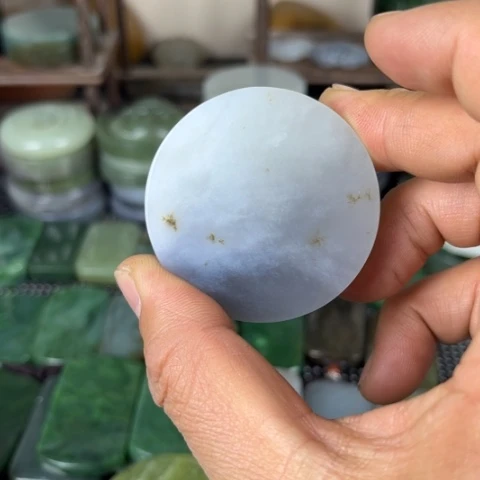 和田玉珠宝半成品未镶嵌一*