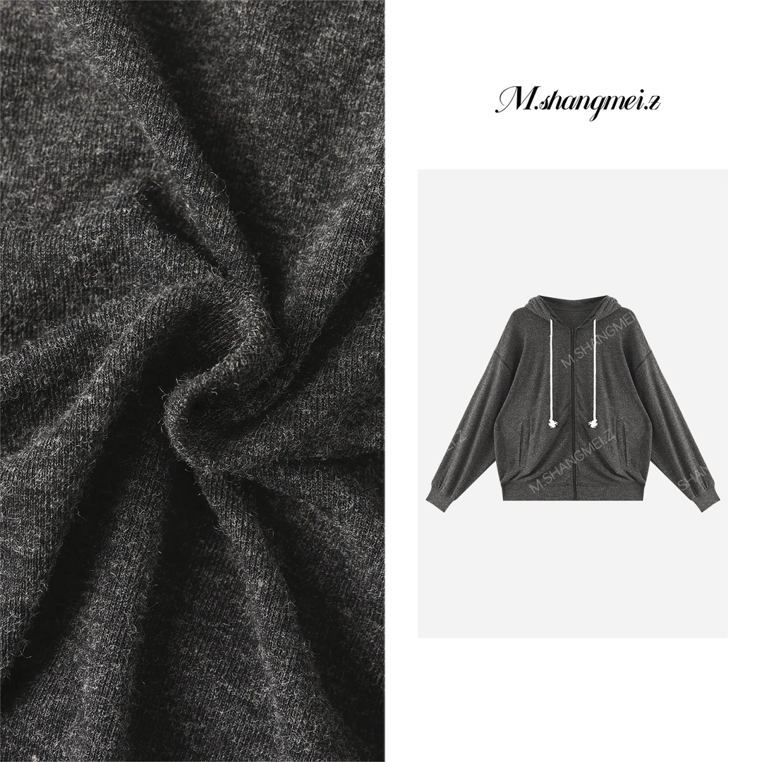 M.SHANGMEI.Z/沐熙美大哥松驰感软糯宽松带帽卫衣X0873869-1