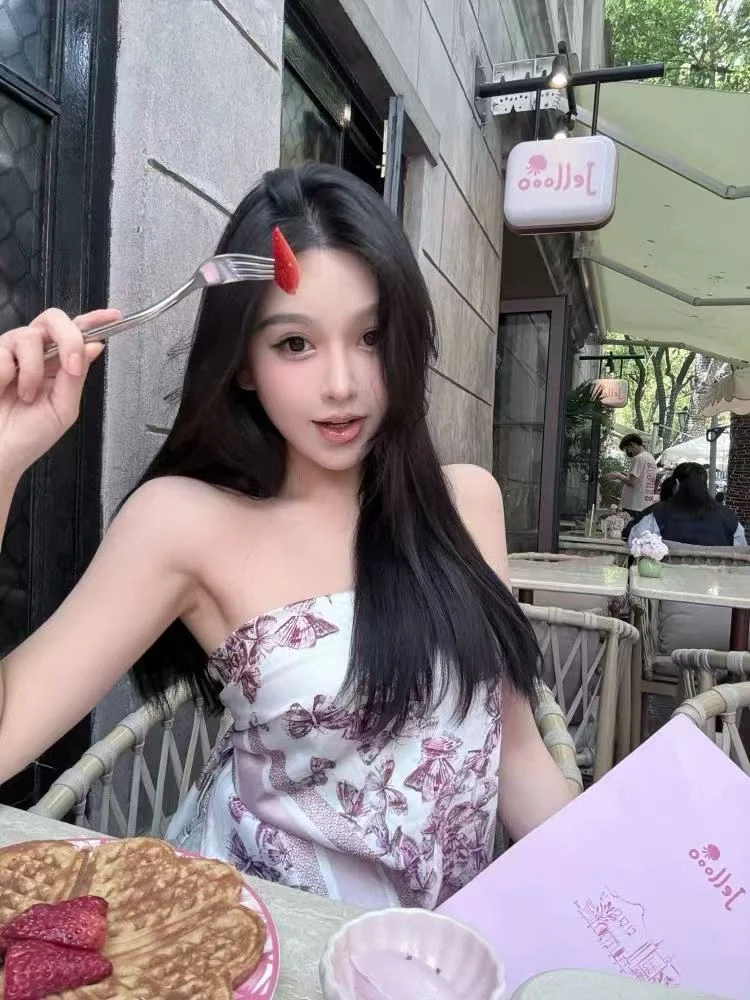 梦梦 MENGMENG｛新款蝴蝶结系列丝巾抹胸背心上衣}