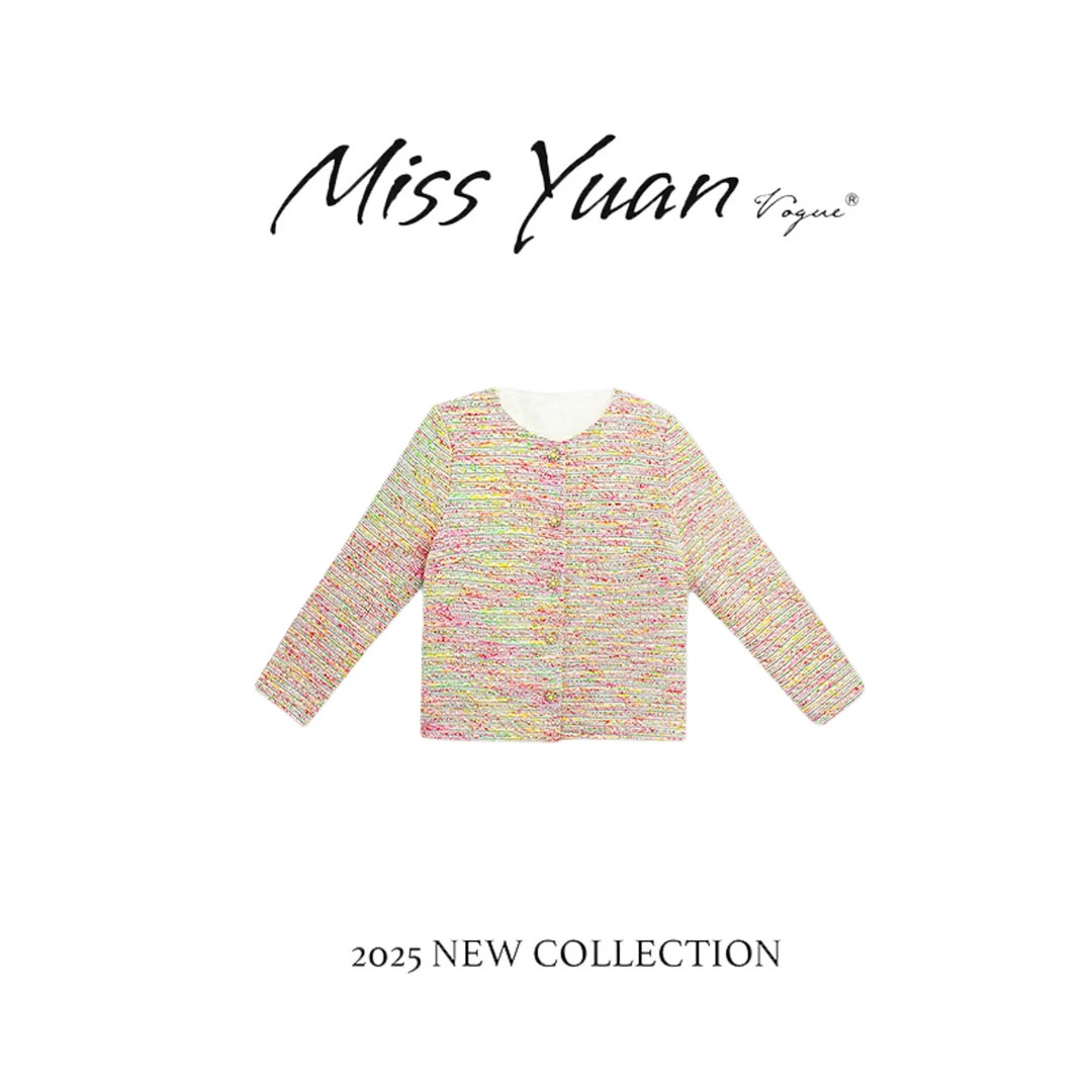 M.Y媛总 2025春季新款小香风外套女百搭上衣1LY1788