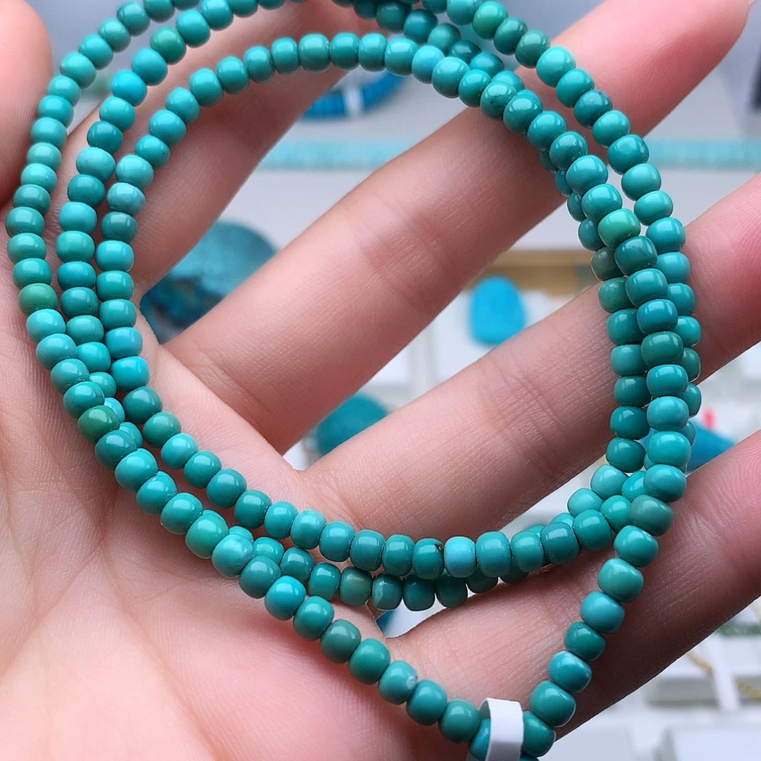 绿松石未镶嵌高瓷高色