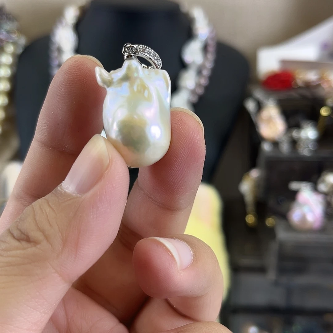 淡水珍珠未镶嵌吊坠(不含链)【纯恬】