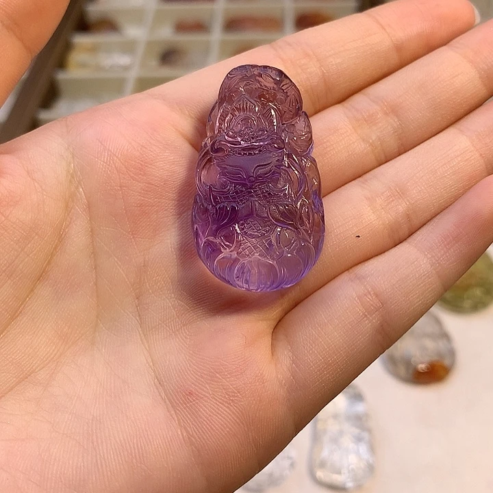 未镶嵌吊坠(赠链)紫晶