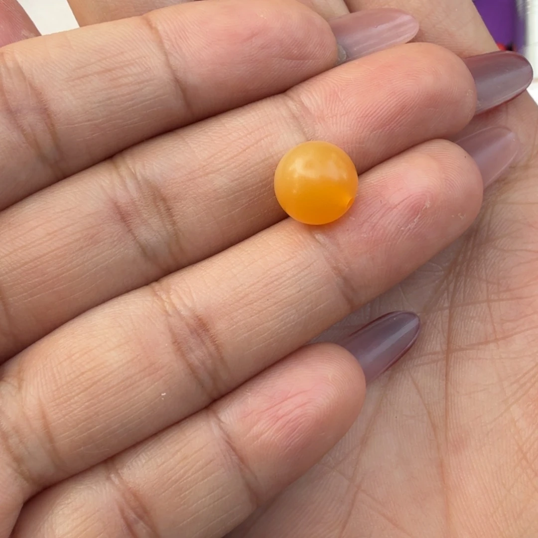 石英质玉（黄龙玉）未镶嵌珠宝半成品