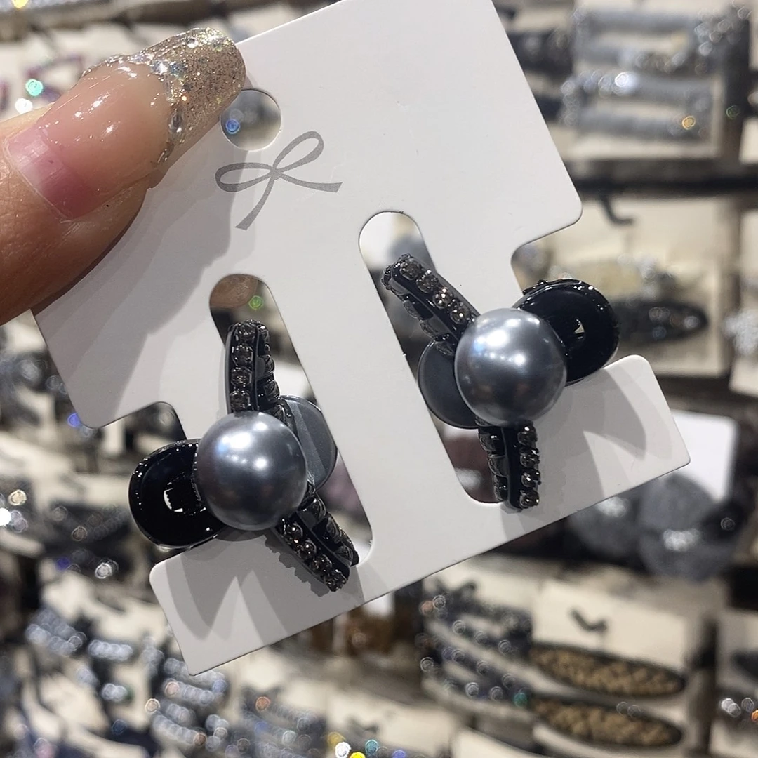 皮质铁合金小号刘海抓