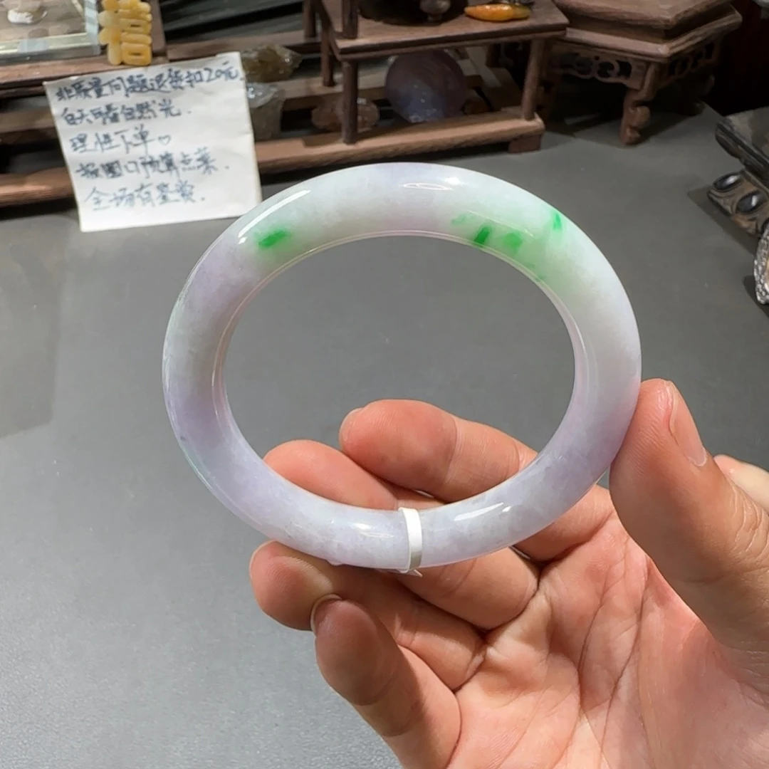 翡翠手镯未镶嵌54圆条