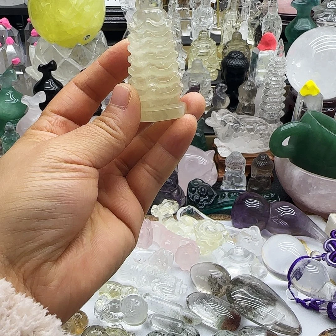 车挂水晶未镶嵌摆件