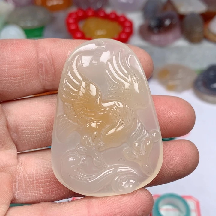 玛瑙/玉髓颈饰未镶嵌❤️****