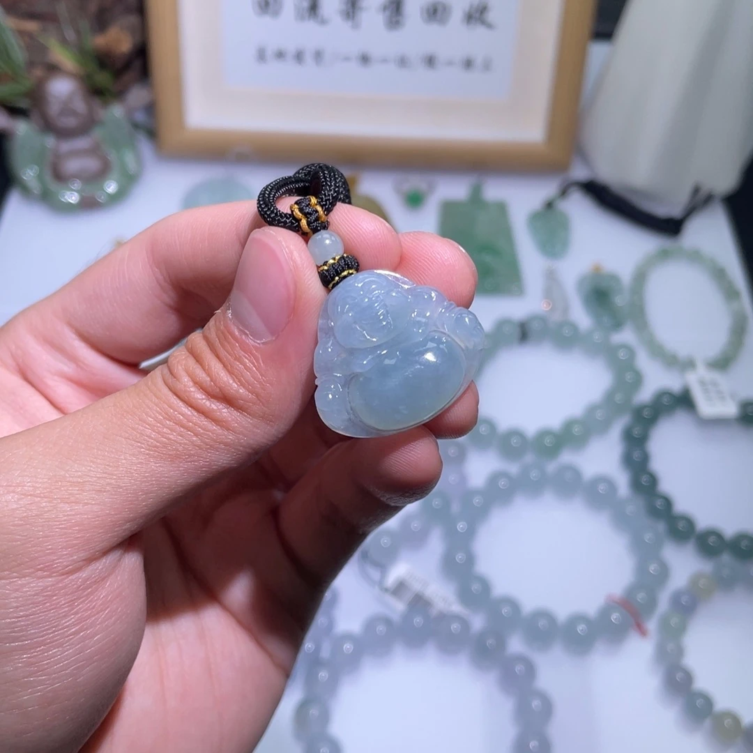 定制翡翠未镶嵌吊坠12