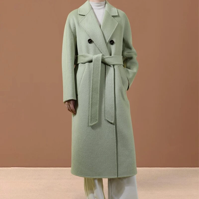 暖冬苏力|M家801衣橱必备款秋冬羊驼绒绵羊毛大衣中长款双面呢