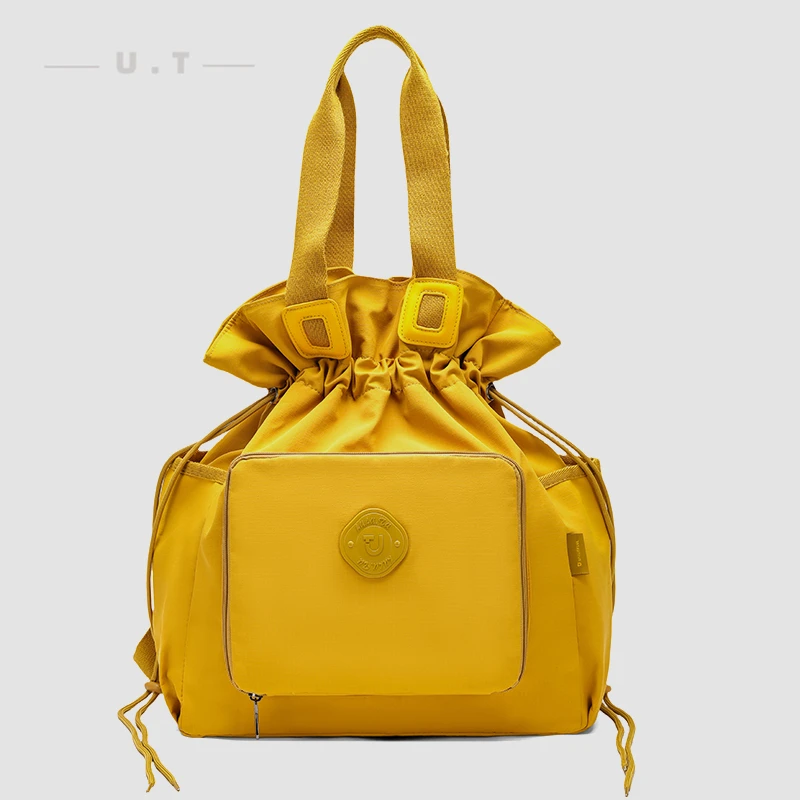 662森系百搭简约时尚升级款花朵可折叠大容量单肩双肩云朵背包