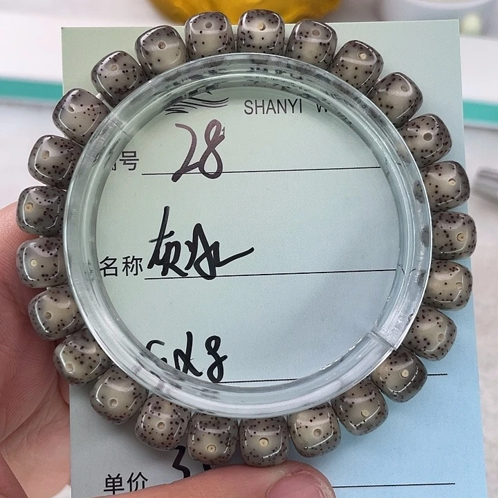 ***ㅤ星月菩提手串28灰冰