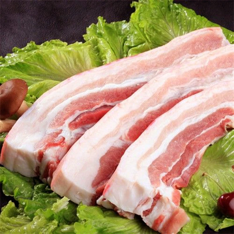 【五花里脊】大别山黑毛土猪肉五花肉现场称重