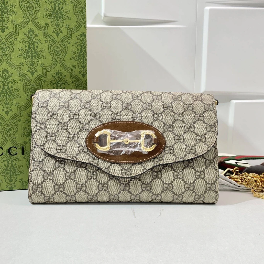 99新 GUCCI/古驰 静文专属 古驰双肩带单肩包 THLC084