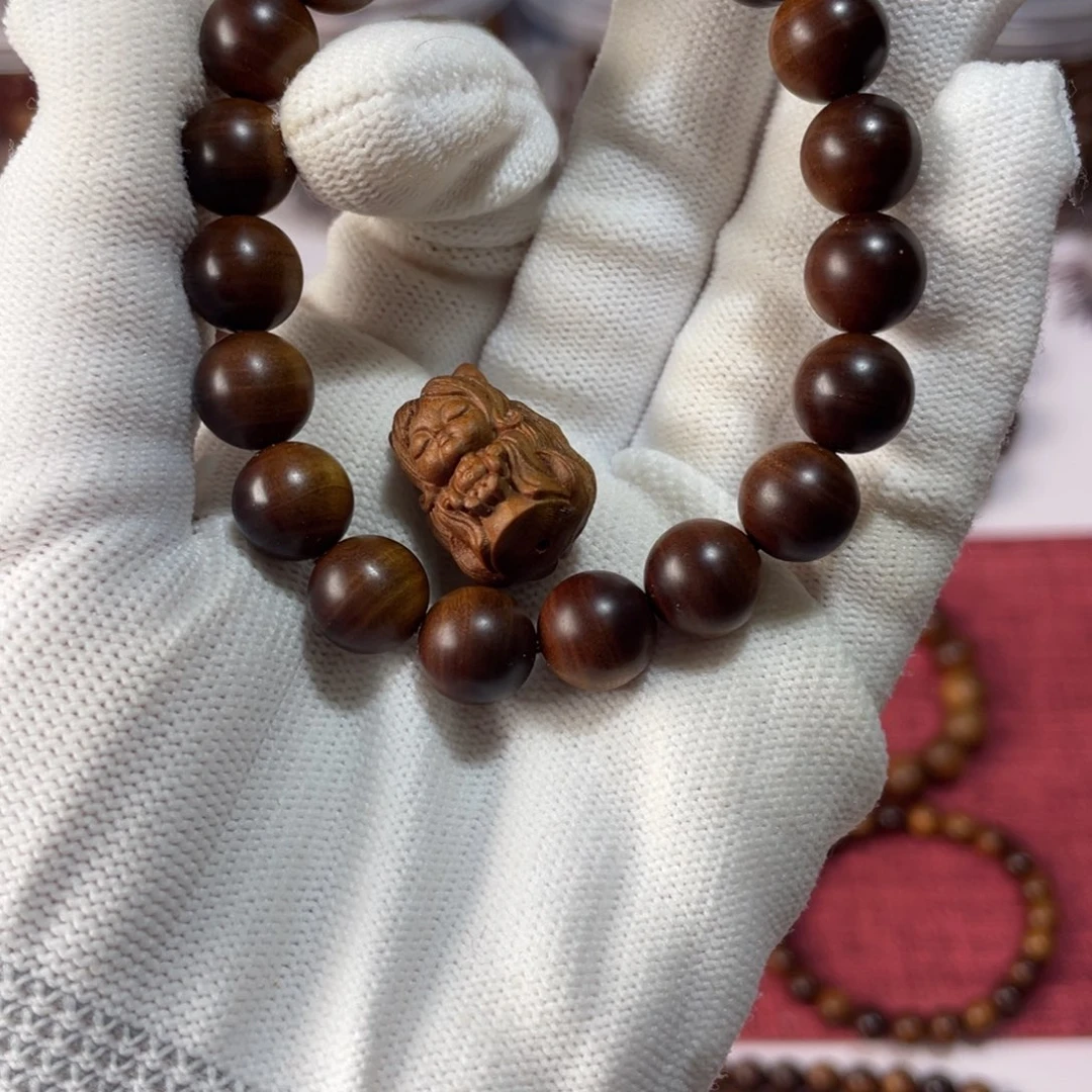檀香木手串/手链心*
