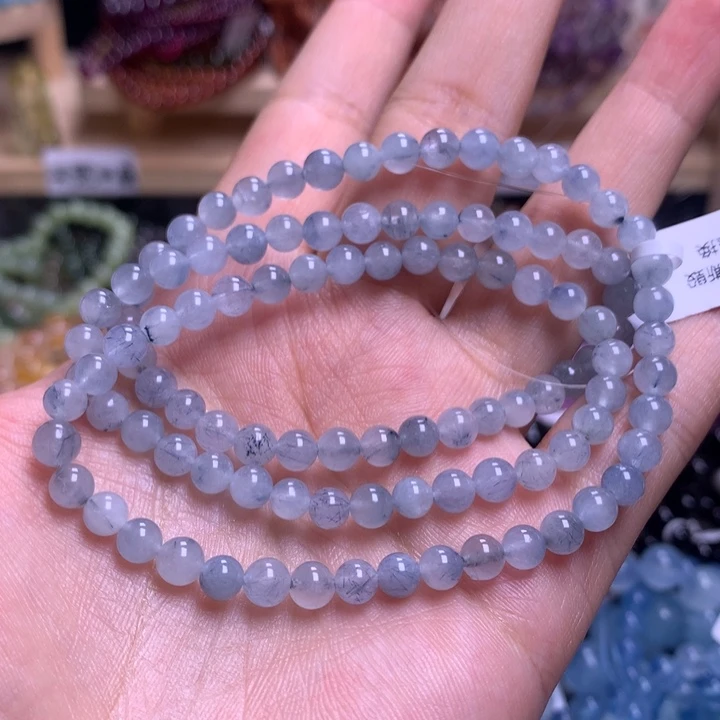 未镶嵌手串水晶5.0蓝兔