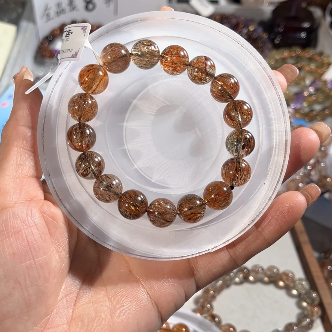 高***师手链未镶嵌水晶黑金超七11m