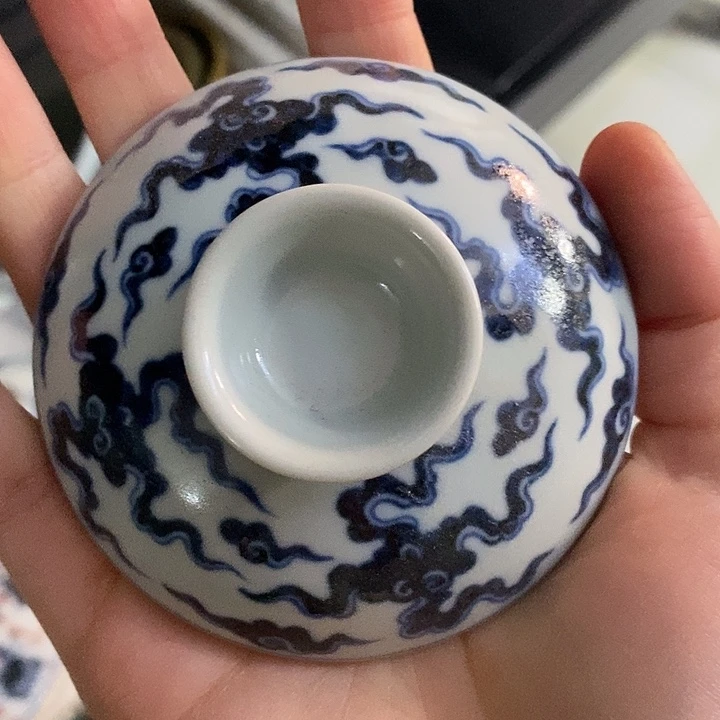 大***9手绘手工青花单杯