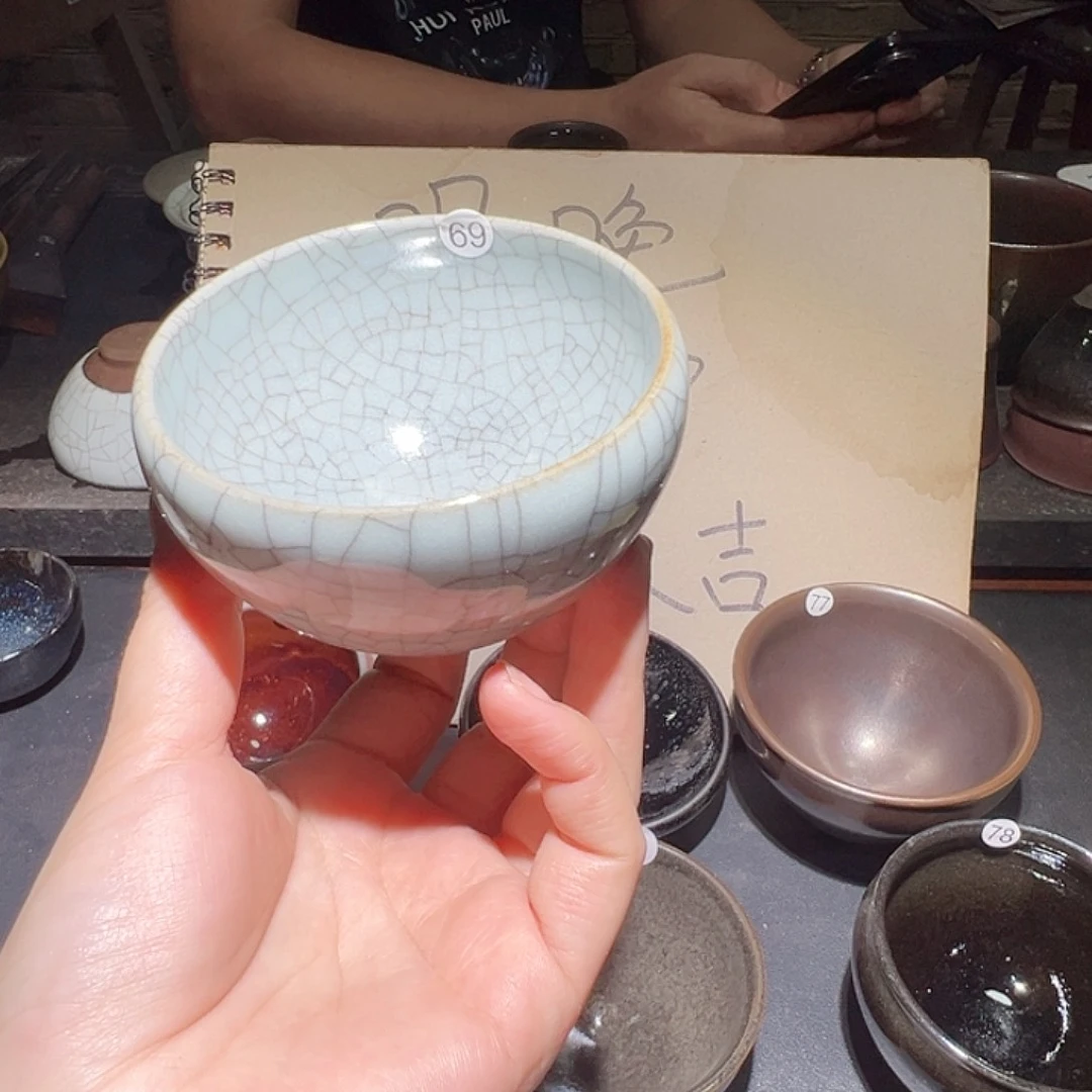 瓷便携款宋御柴烧精品主人杯