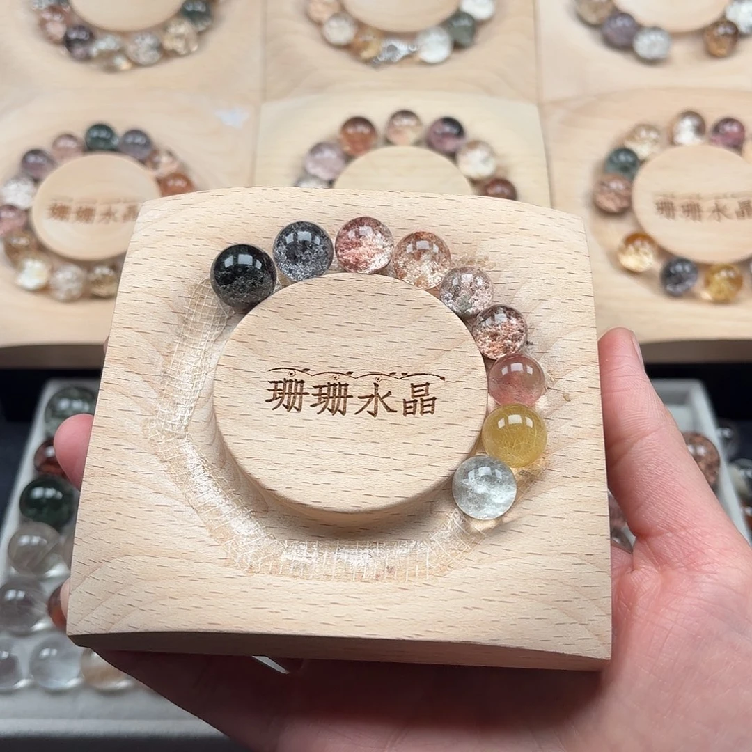 阿***²未镶嵌手链水晶幽灵水晶单珠