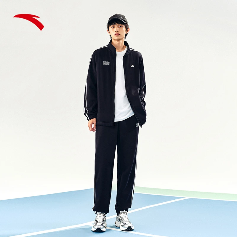 安踏加绒新款情侣休闲外套长袖时尚套装952448201