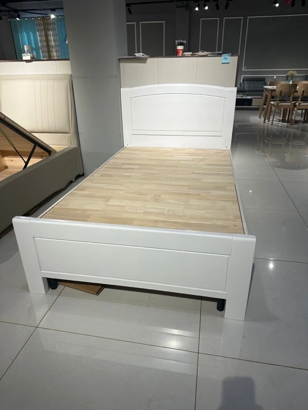 福牌家具-现代简约储物实木单人床