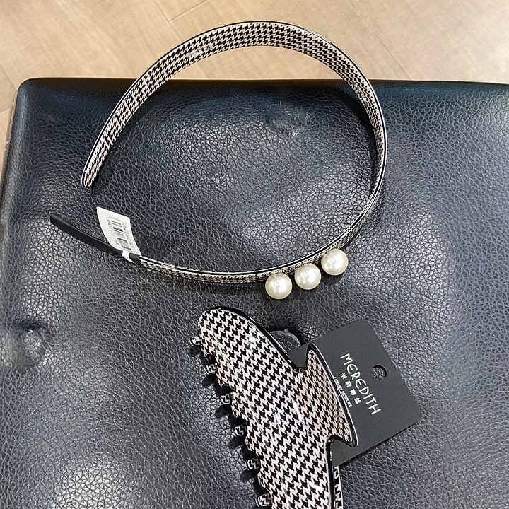 醋酸铜合金千鸟格发孤发抓