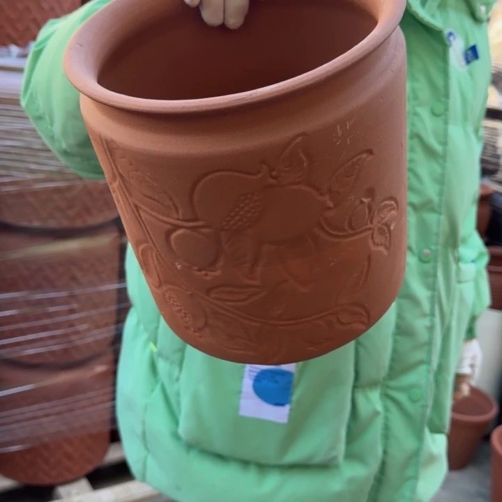 花盆紫砂口20高23宜兴紫砂瑕疵粗糙花泥