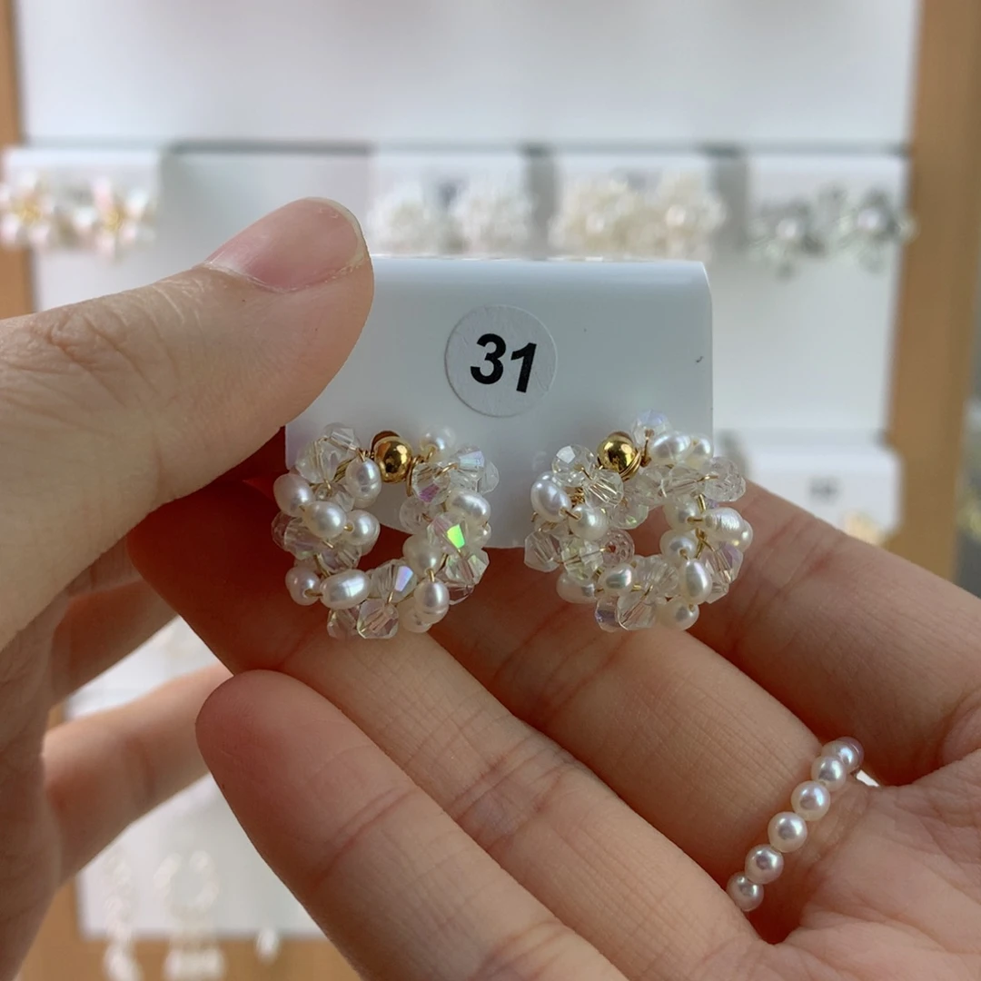 未镶嵌耳饰淡水珍珠