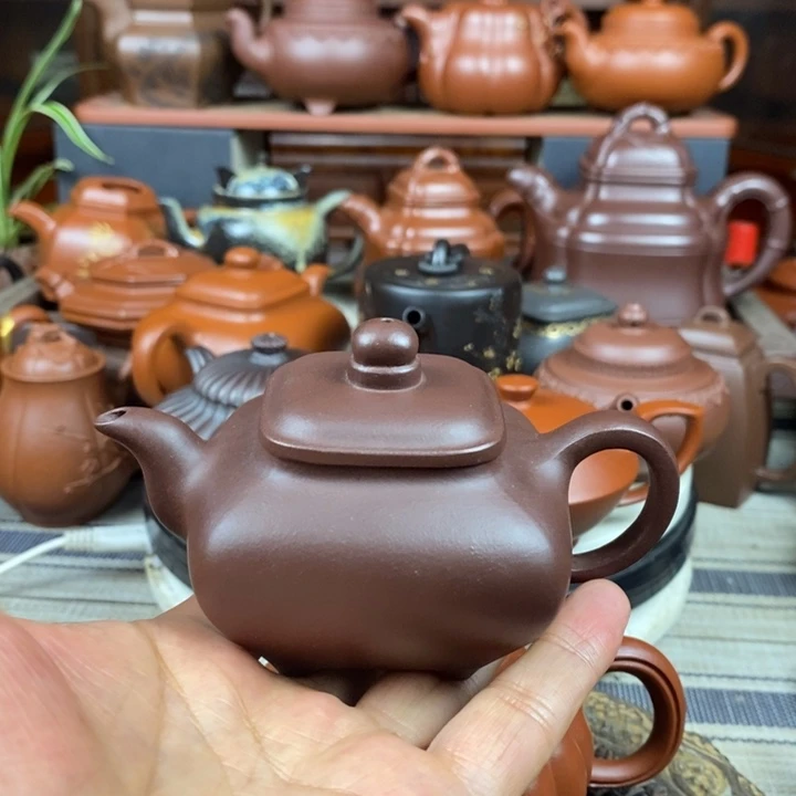 茶壶紫砂全手工传炉130-250cc原矿老紫泥特价