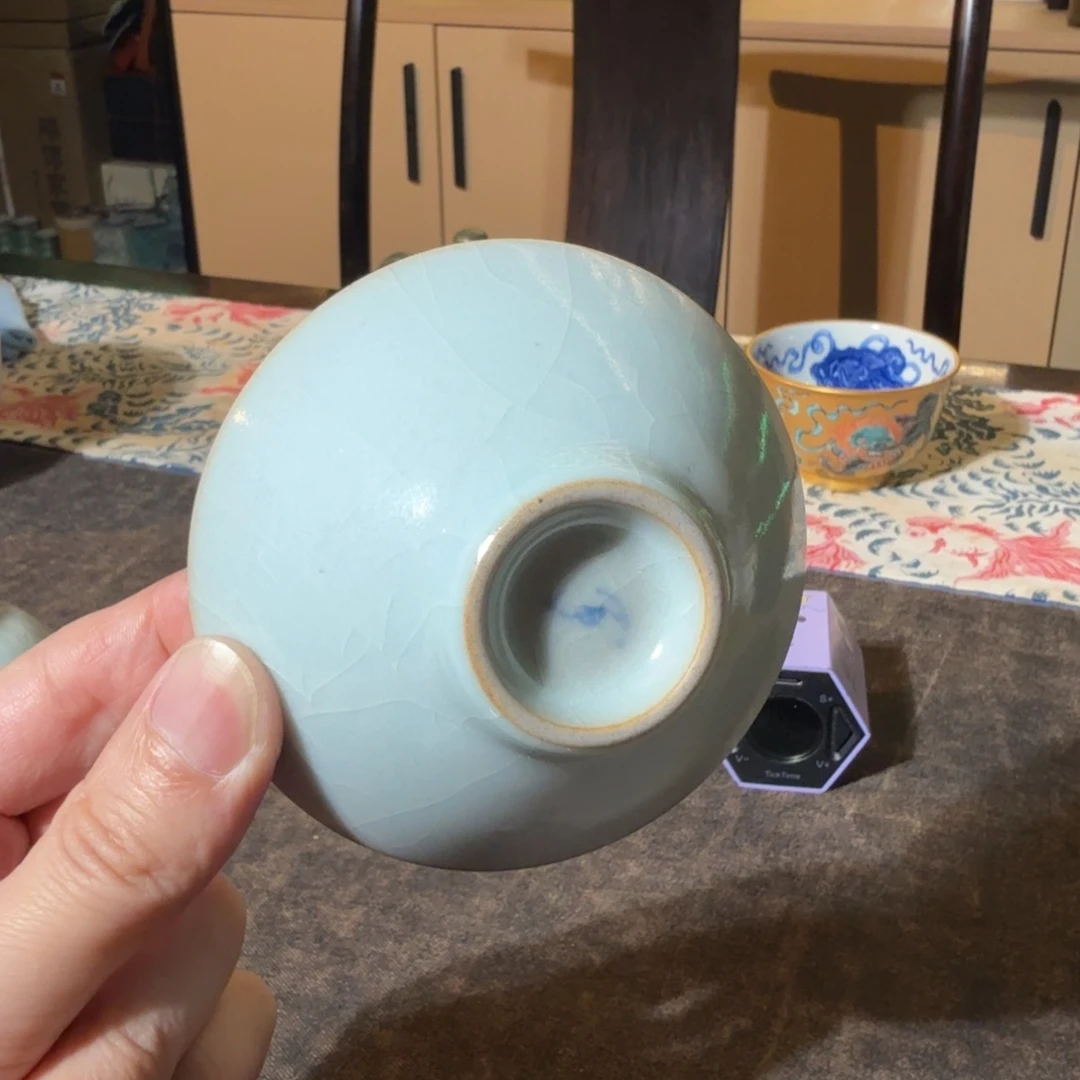 今*天予窑天青斗笠碗