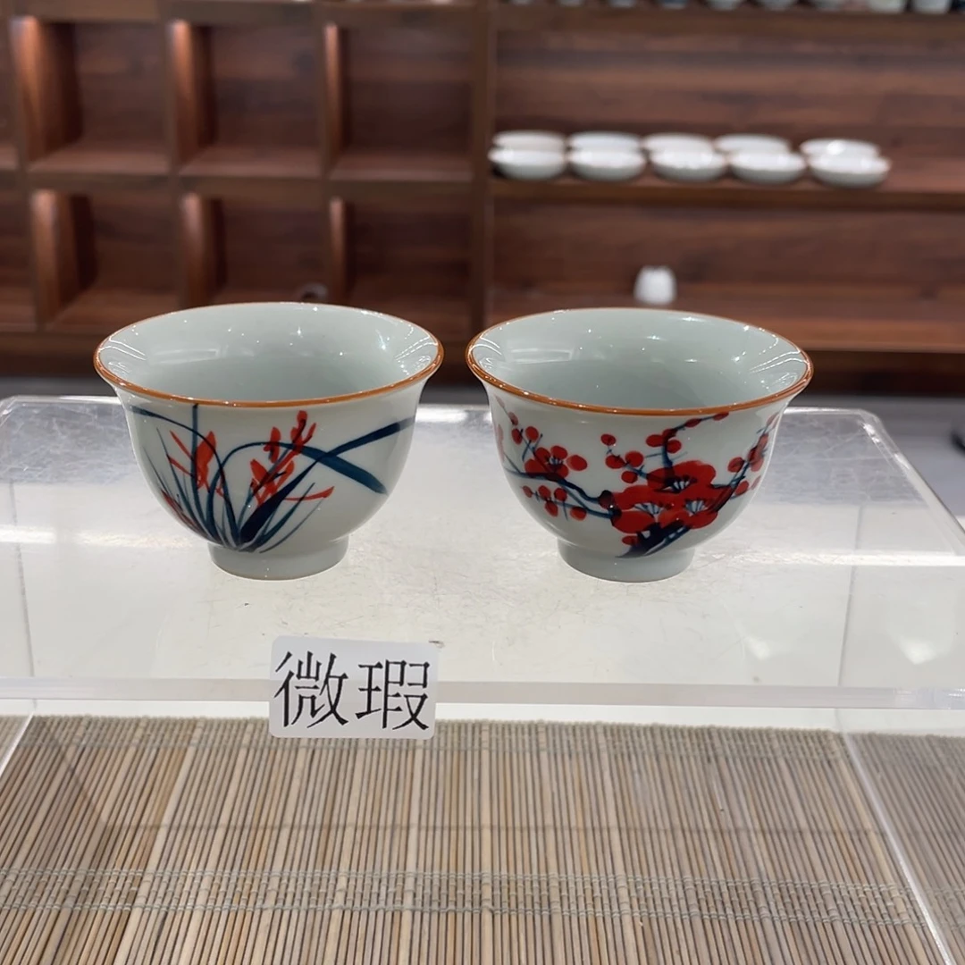 有瑕釉下彩纯手绘