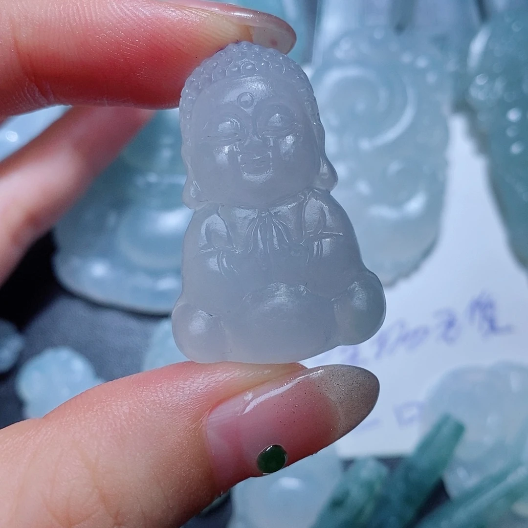 定制翡翠未镶嵌毛货付款后联系客服确认抛光